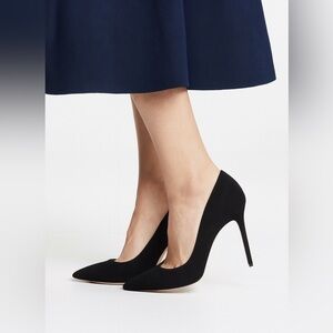 Catherine Malandrino Black Suede Heels